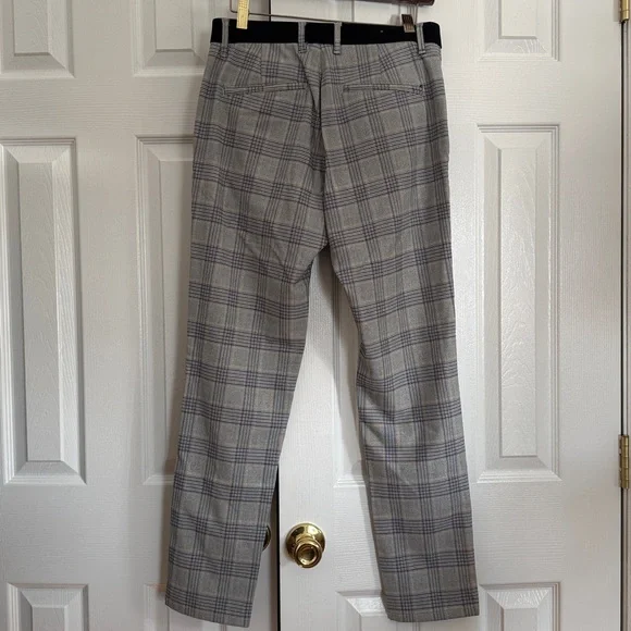 Zara Men's Gray Checkered Dress Pants - Picture 3 of 4
